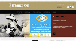 Desktop Screenshot of festivalmarrakech.info